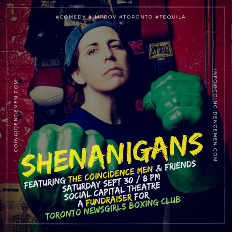Shenanigans! Comedy show in Toronto September 30th, 2017.